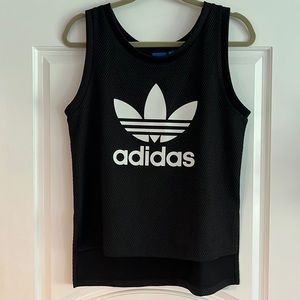 Adidas Original Womens Hawaii Trefoil Tank Top with Hi Lo Hem